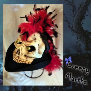 Hand Decorated Skull Hat